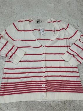 🥕 NWT Christopher & Banks Crochet Cardigan Sweater